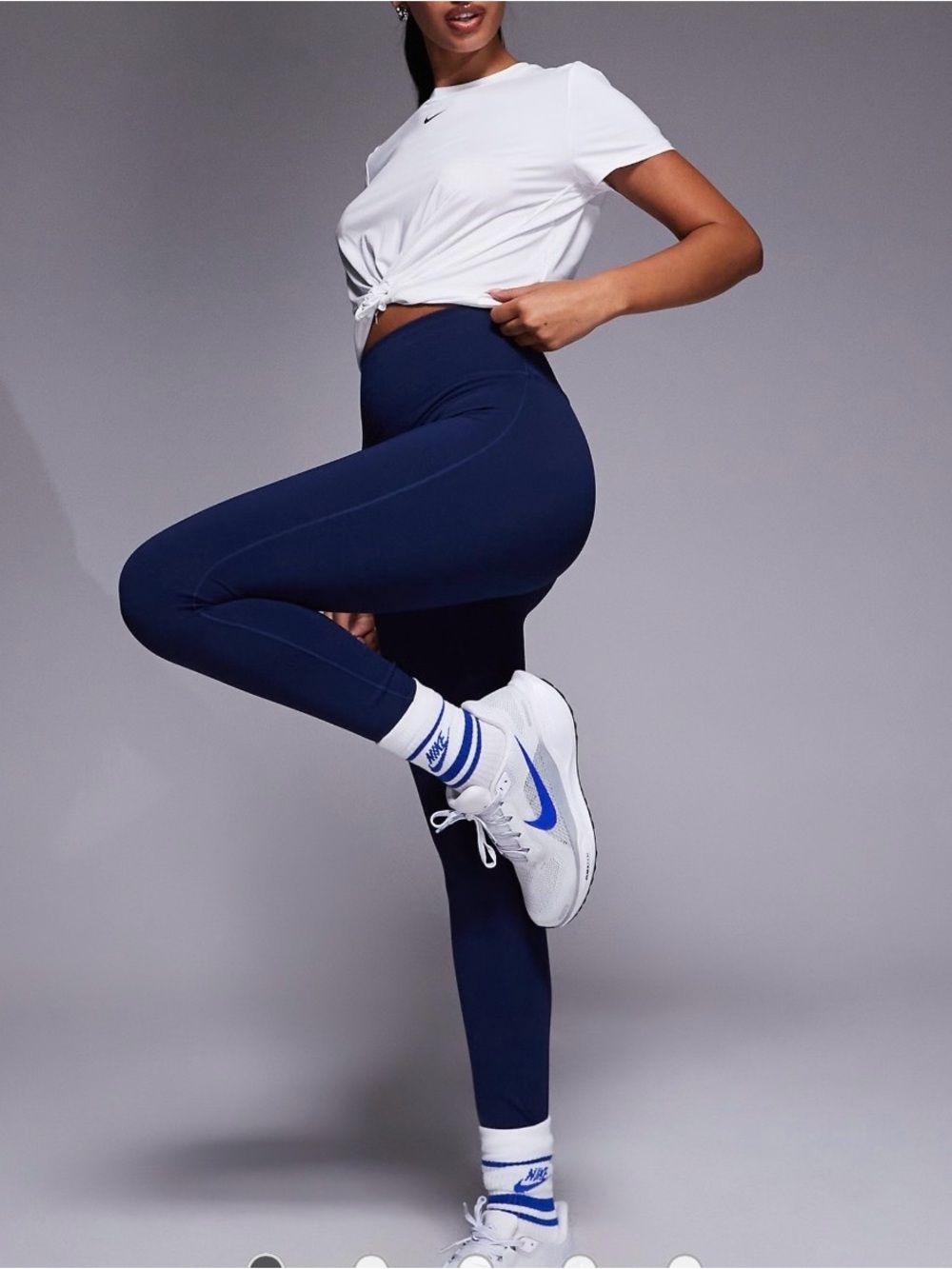 Nike One Dri-FIT high rise leggings in navy-NWT-size XXL